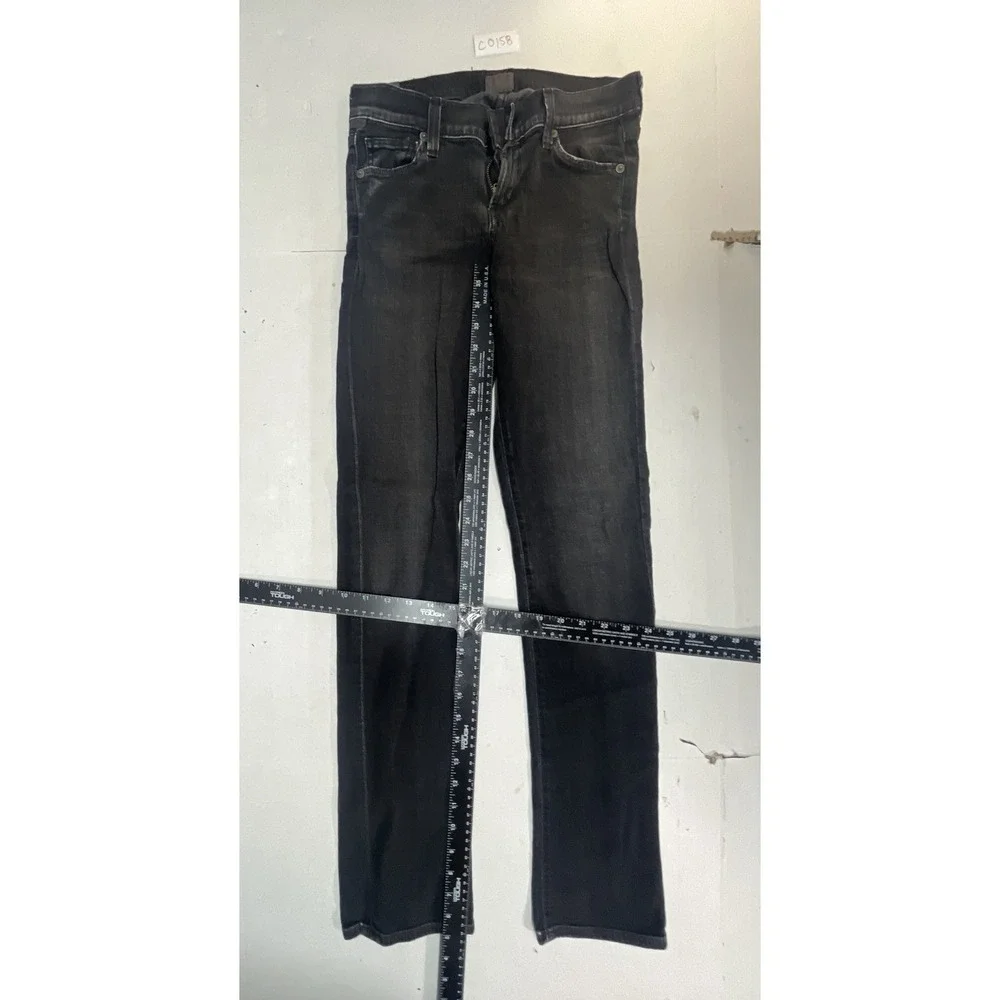 Citizens of Humanity Slim Straight Black Wash Denim Mens Jeans 1380-285 Size 28